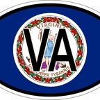 r7366 oval flag virginie