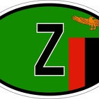 r7257  Oval flag Zambie