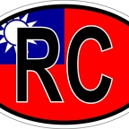 r7228 Oval flag Taiwan