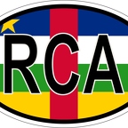 r7190 Oval flag R centrafricaine