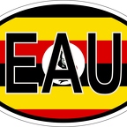 r7170 Oval flag Ouganda