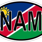 r7158 Oval flag Namibie