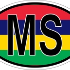 r7146 Oval flag Maurice