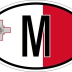 r7141 Oval flag Malte