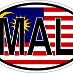 r7137 Oval flag Malaisie