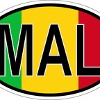r7140 Oval flag Mali