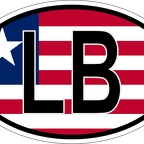 r7129 Oval flag Liberia