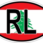 r7128 Oval flag Liban