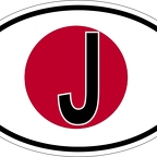 r7117 Oval flag Japon