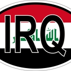 r7111 Oval flag Iraq