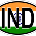 r7107 Oval flag Inde