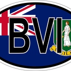 r7105 Oval flag les vierges britanniques