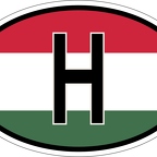 r7102 Oval flag Hongrie