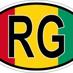 r7093 Oval flag Guinee