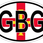 r7092 Oval flag Guernesey