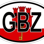 r7085 Oval flag Gibraltar