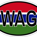 r7081 Oval flag Gambie