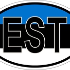 r7072 Oval flag Estonie