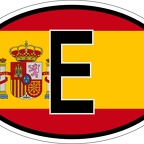 r7071 Oval flag Espagne
