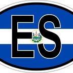 r7067 Oval flag El Salvador