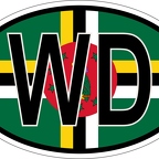 r7065 Oval flag Dominique
