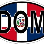 r7064 Oval flag rep dom