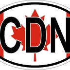 r7044 Oval flag Canada