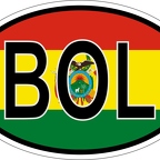 r7030 Oval flag Bolivie