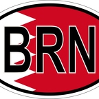 r7021 Oval flag Bahrein