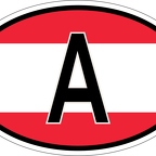 r7018 Oval flag Autriche