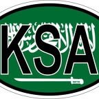 r7013 Oval flag Asaoudite