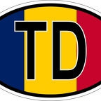 r7230 Oval flag Tchad
