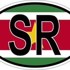 r7224 Oval flag Suriname