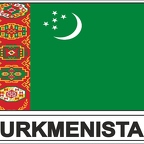 r7757 Flag EC Turkmenistan