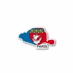 r7485 carte paris flag