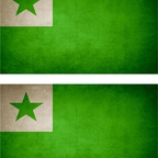 r9622 2x drapeau vintage esperanto