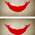 R9627 2x drapeau vintage ilede paques