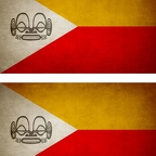 R9632 2x drapeau vintage marquises