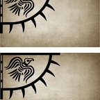 R9634 2x drapeau vintage raven blc