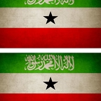 R9637 2x drapeau vintage somaliland
