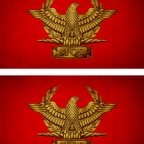 R9638 2x drapeau vintage spqr