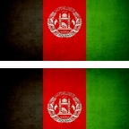 r9105 2x drapeau vintage Afghanistan