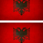 r9108 2x drapeau vintage Albanie