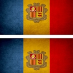 r9112 2x drapeau vintage Andorre
