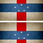 r9117 2x drapeau vintage Aneerlandaises