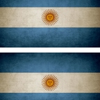r9119 2x drapeau vintage Argentine
