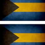 r9125 2x drapeau vintage Bahamas