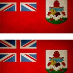 r9132 2x drapeau vintage Bermudes