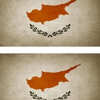 r9153 2x drapeau vintage Chypre