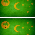 r9154 2x drapeau vintage Cocos